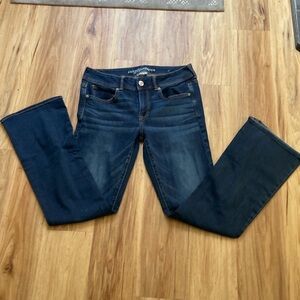 American Eagle Kick Boot Jeans, size 12, dark wash